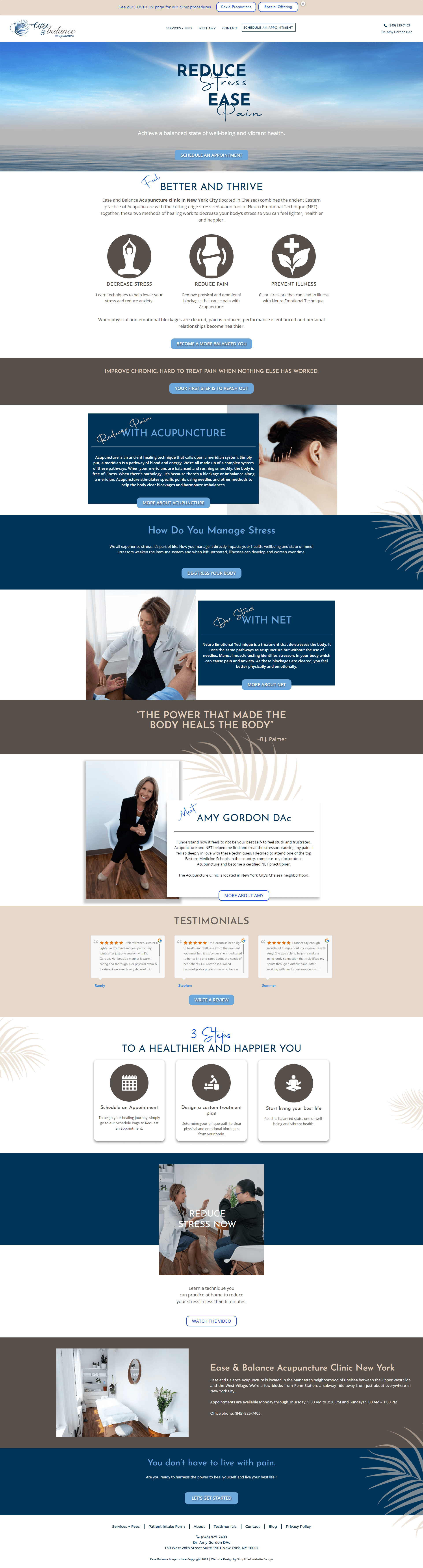 Example of Website Design for Acupuncture Clinic