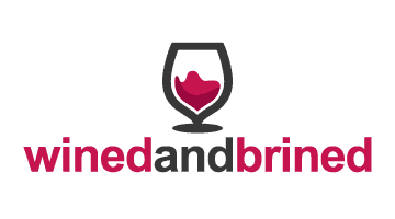 Wined And Brined Domain for Sale Logo