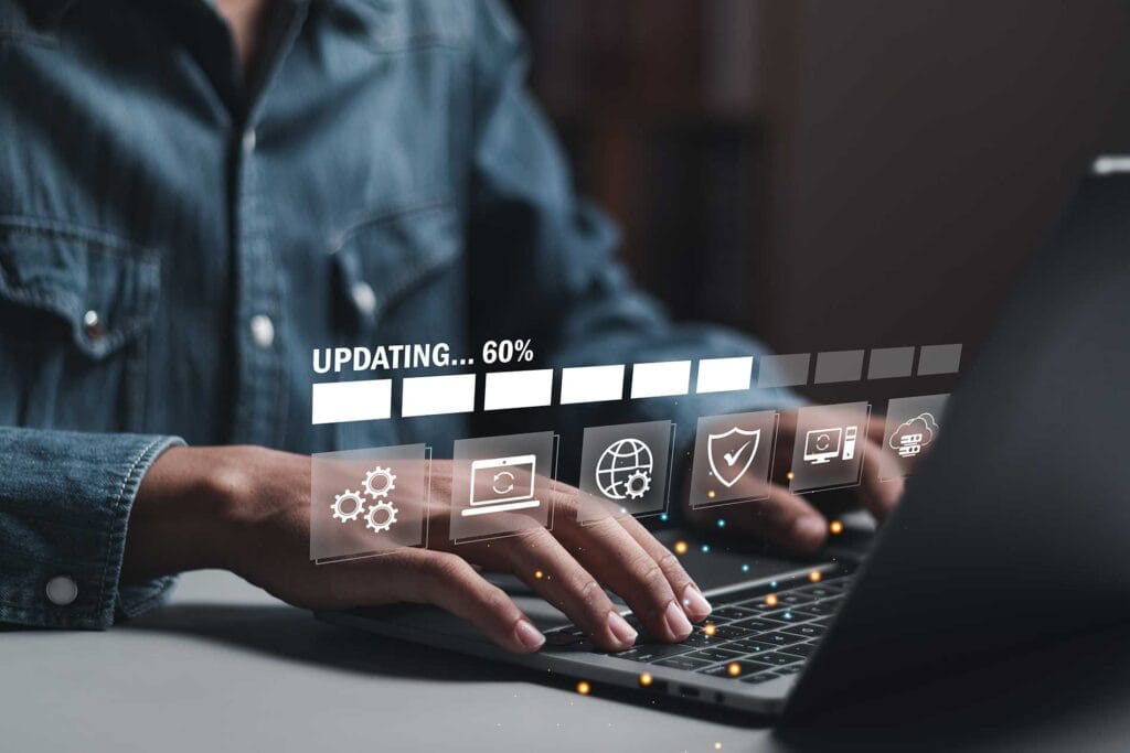 Screen depicting WordPress Website Maintenance
