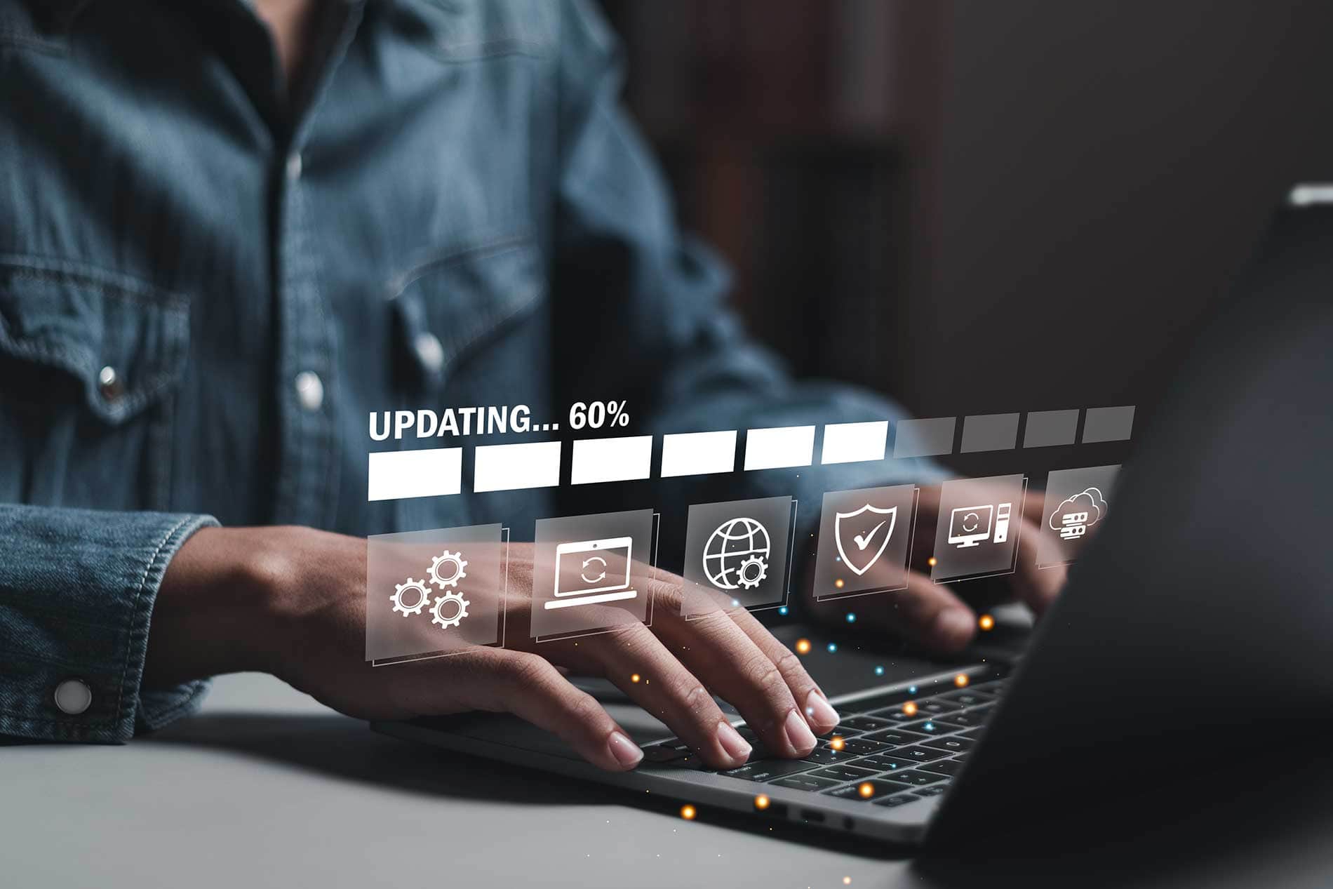 Screen depicting WordPress Website Maintenance